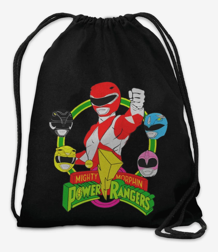 Mochila Negro de Power rangers 