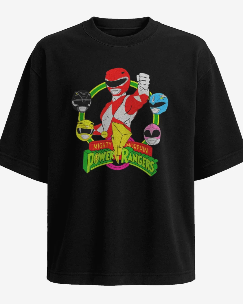 Polera Oversize Power rangers 