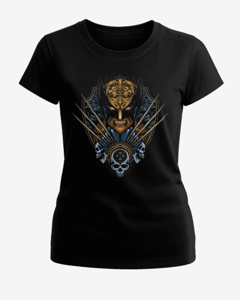 Polera de Mujer Negro de Garras Inquebrantables