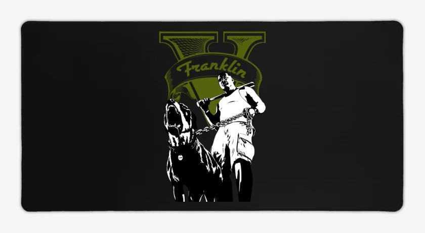 Mouse pad Gamer Negro de Franklin