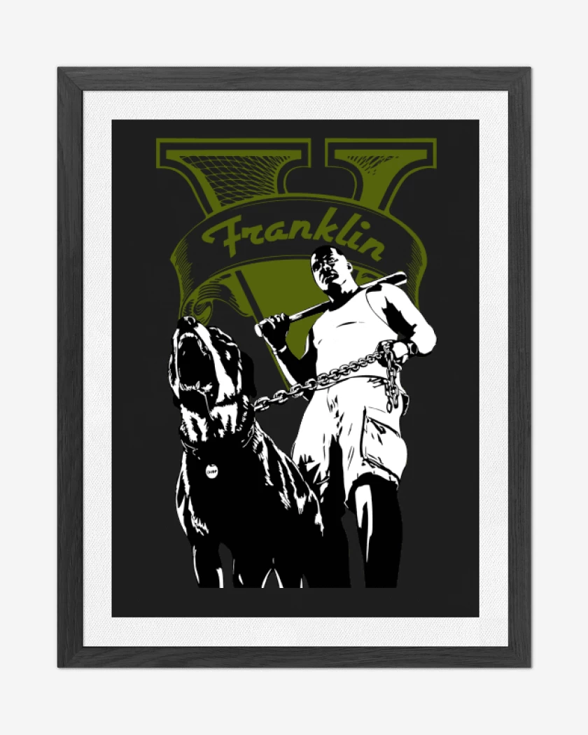 Cuadro decorativo Negro de Franklin