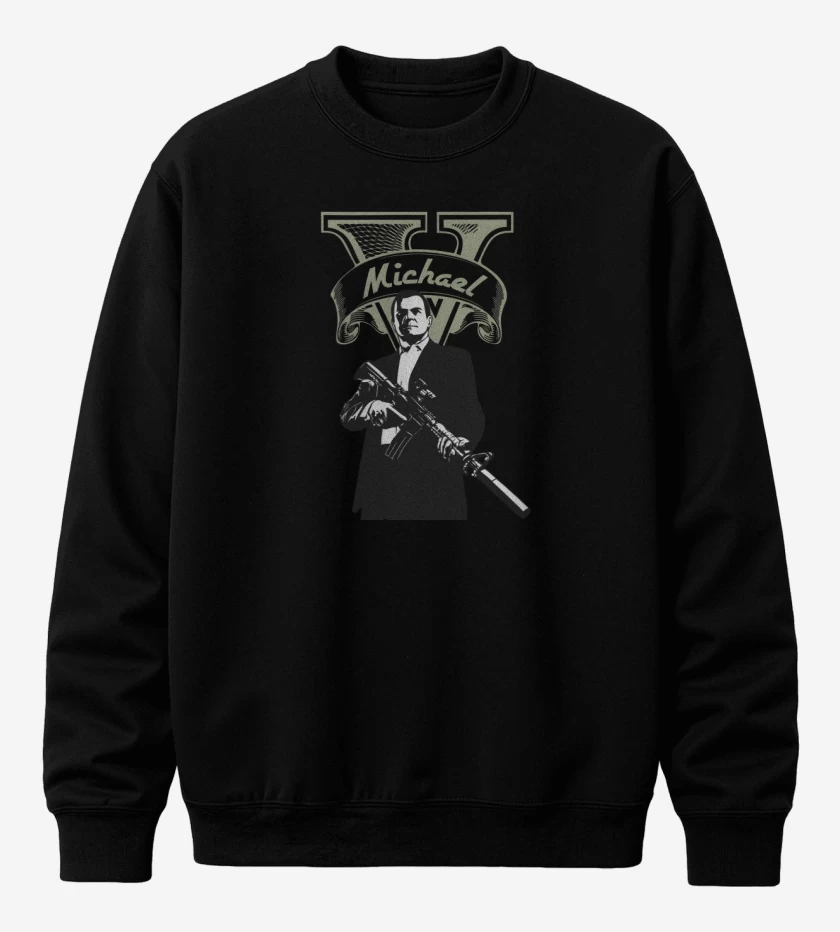 Poleron polo Negro de Michael