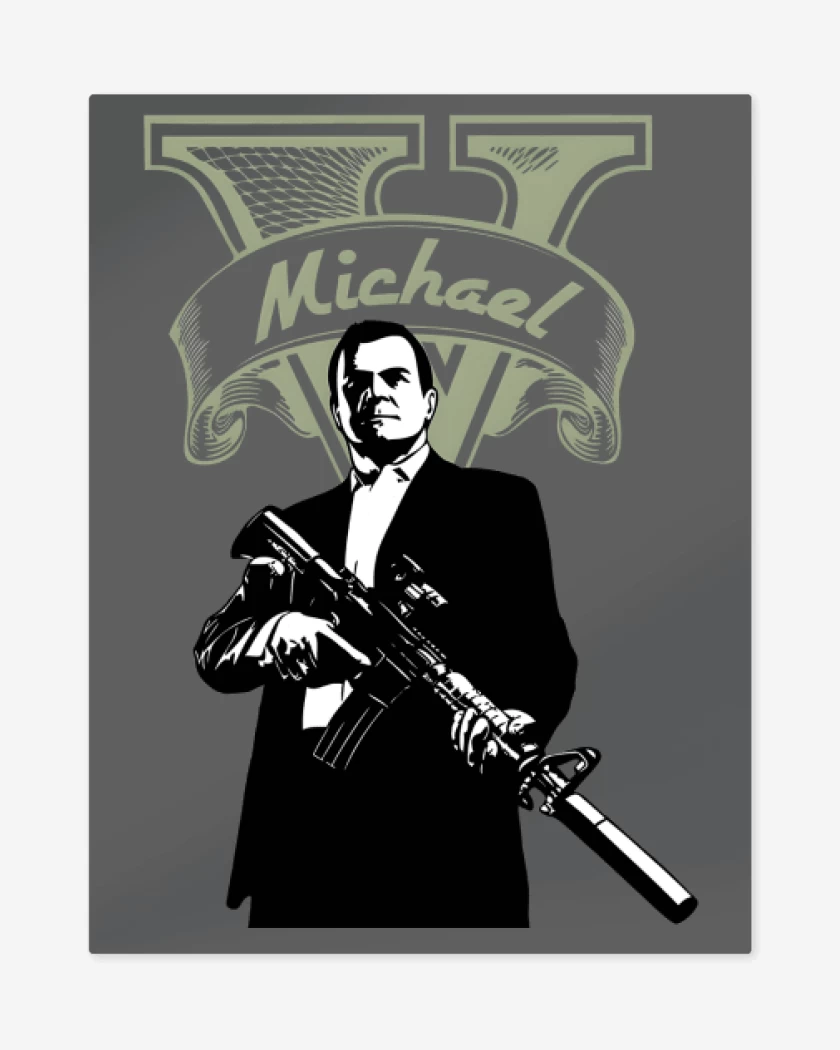 Print metalico Carbon de Michael