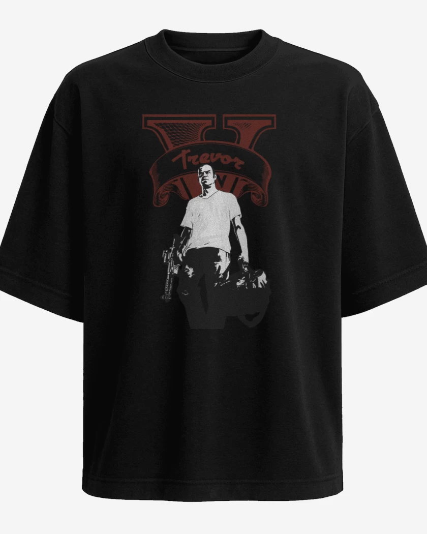 Polera Oversize Negro de Trevor