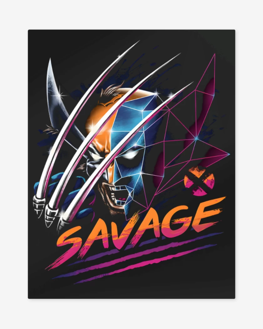 Print metalico Negro de Savage