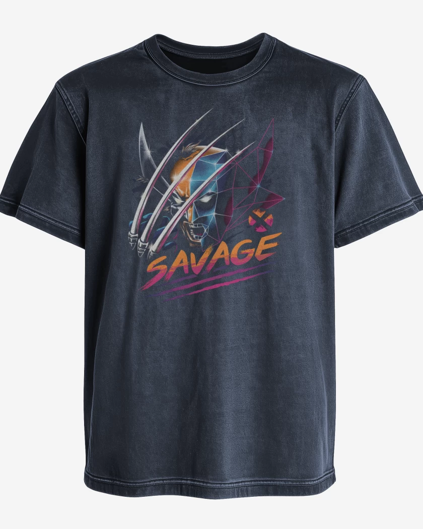 Polera desgastada Savage