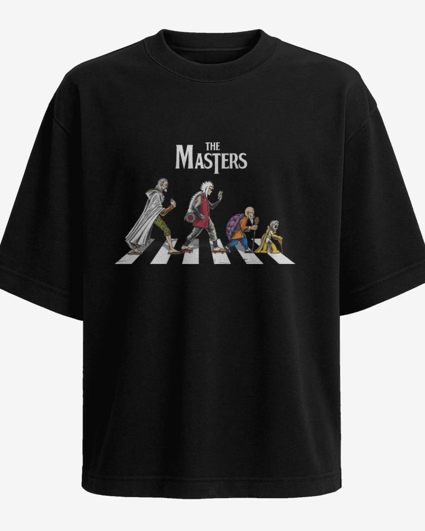 Polera Oversize Negro de The Masters Anime