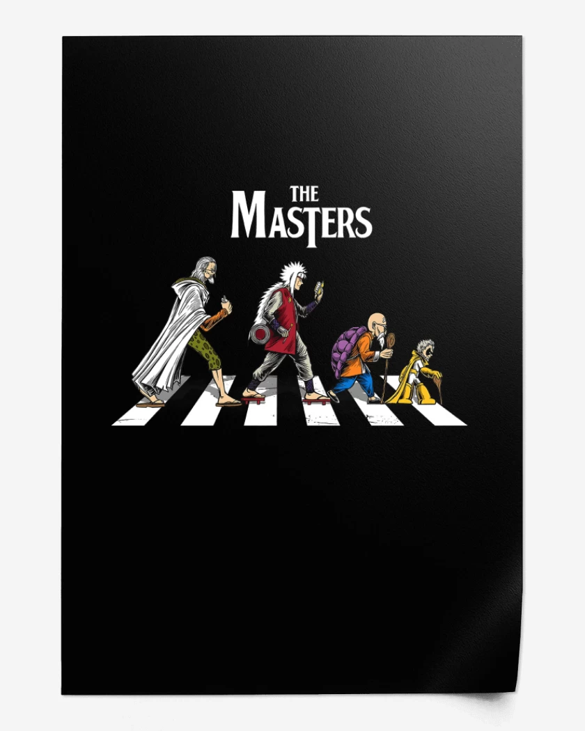 Print Negro de The Masters Anime