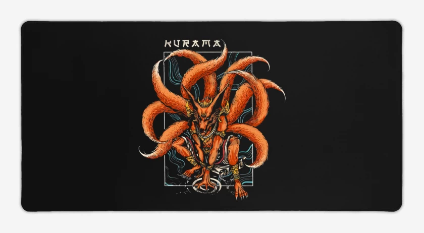 Mouse pad Gamer Negro de Kurama