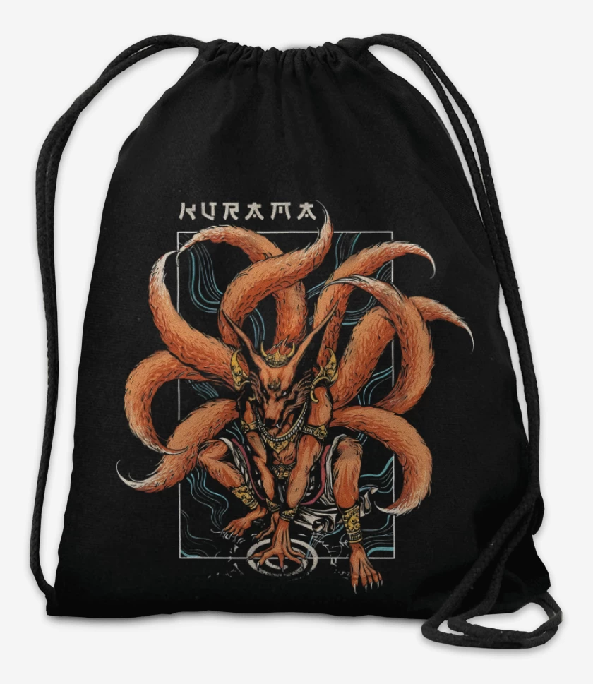 Mochila Negro de Kurama