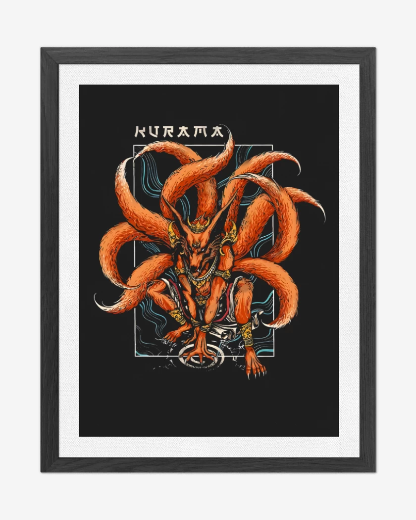 Cuadro decorativo Negro de Kurama