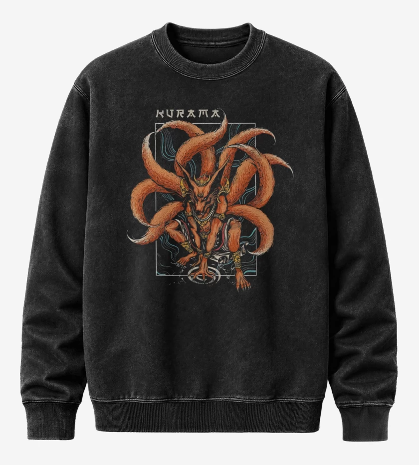 Poleron Polo Acid Wash Negro de Kurama