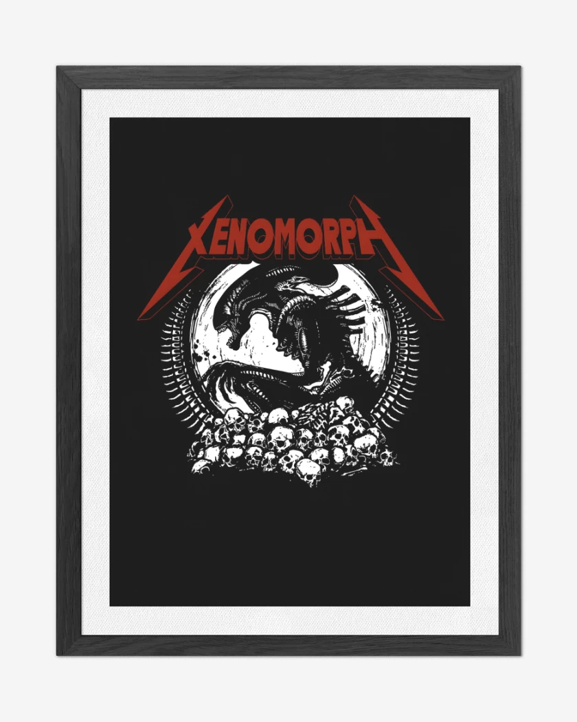Cuadro decorativo Negro de Xenomorph
