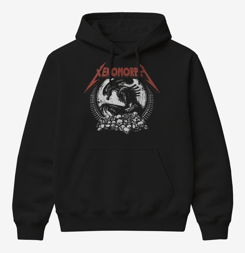 Poleron Canguro básico Negro de Xenomorph