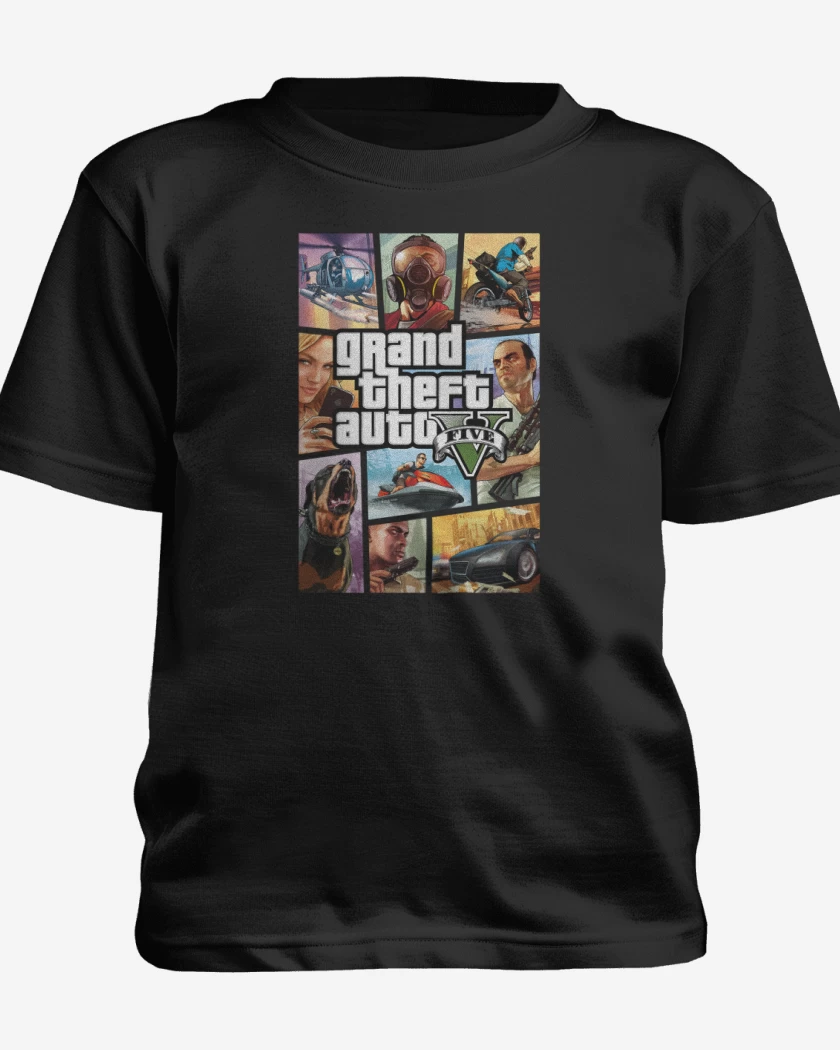 Polera de niño Negro de GTA V
