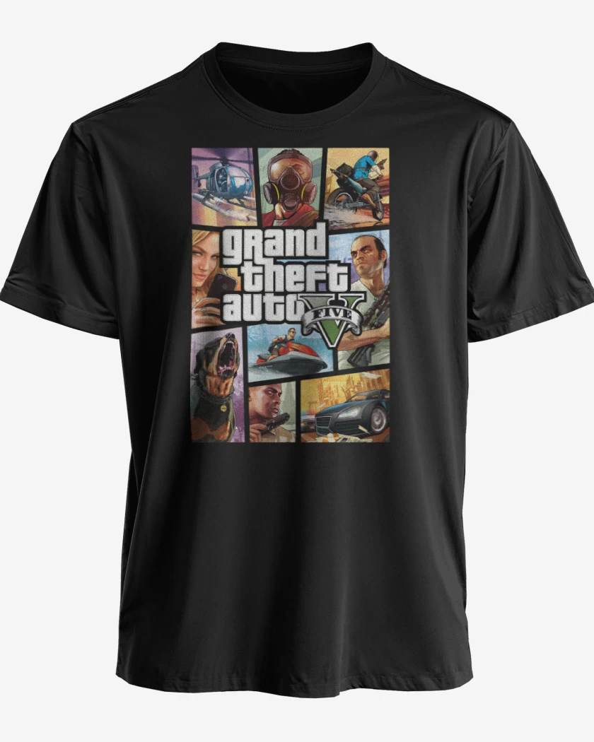 Polera premium Negro de GTA V