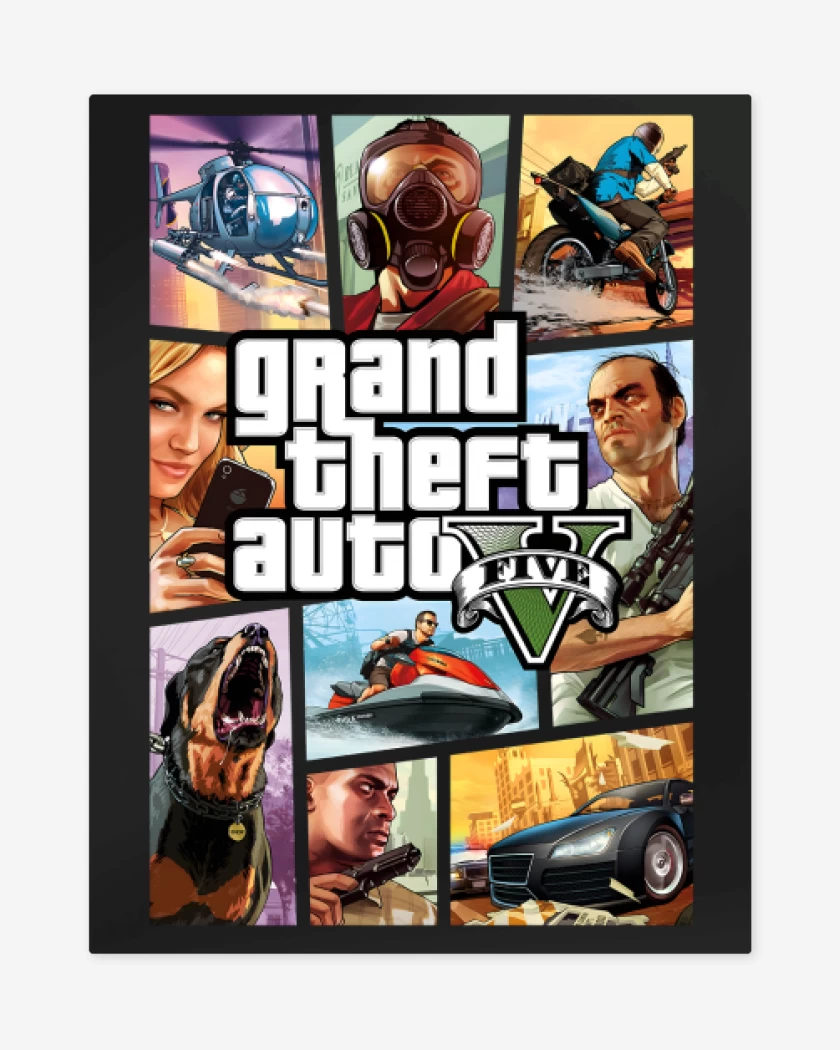 Print metalico Negro de GTA V