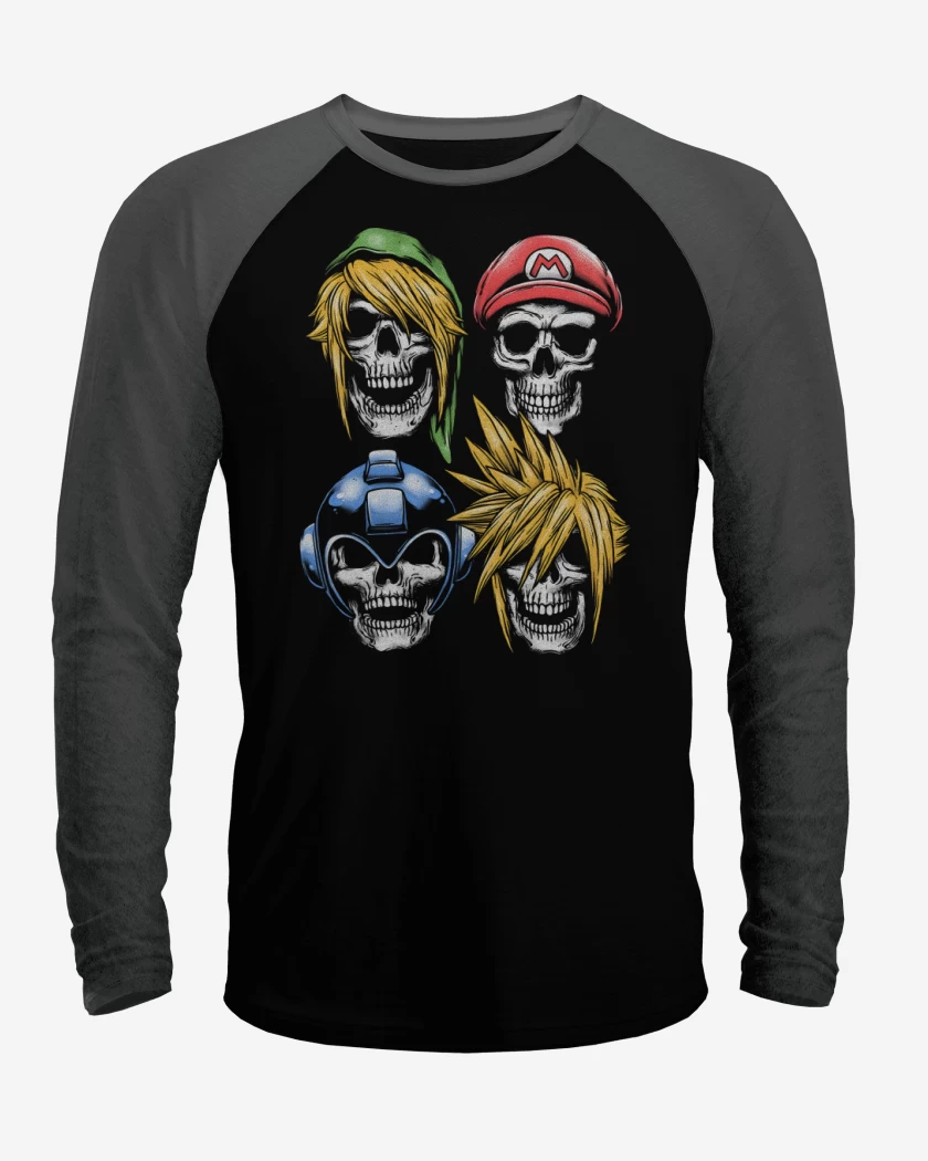 Polera Raglan Never Game Over 