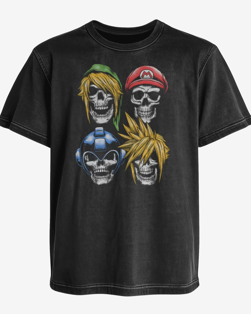 Polera desgastada Never Game Over 