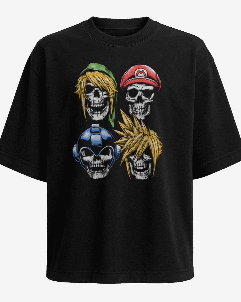 Polera Oversize Never Game Over 