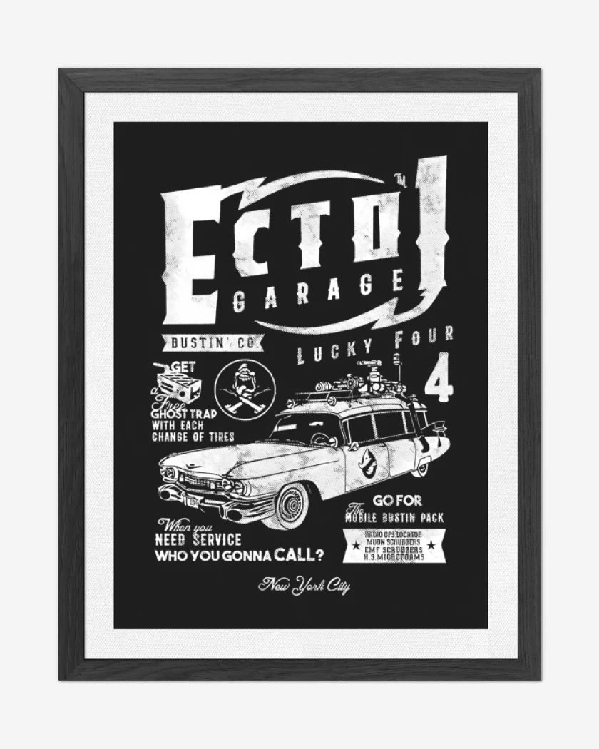 Cuadro decorativo Negro de ECTO1 Garage