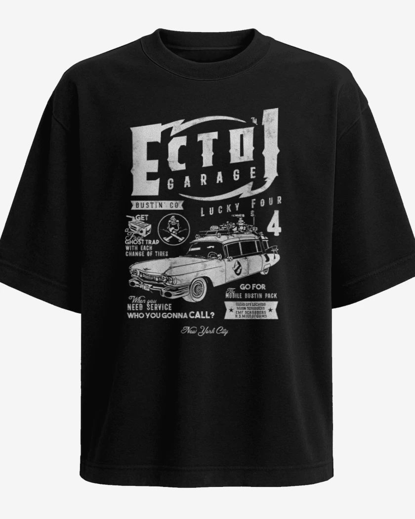 Polera Oversize Negro de ECTO1 Garage