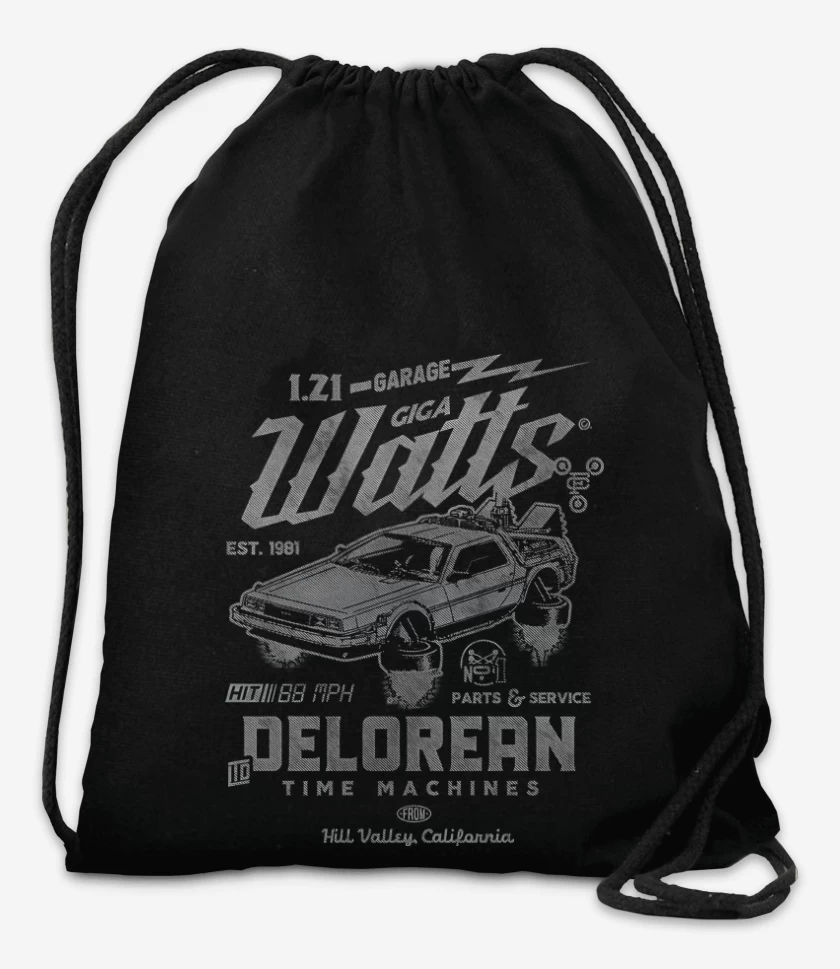 Mochila Negro de Delorean Garaje