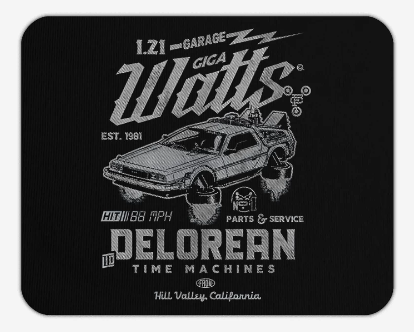 Mousepad Delorean Garaje