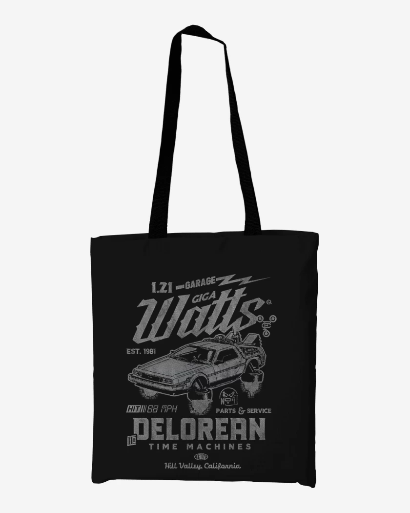 Totebag Delorean Garaje
