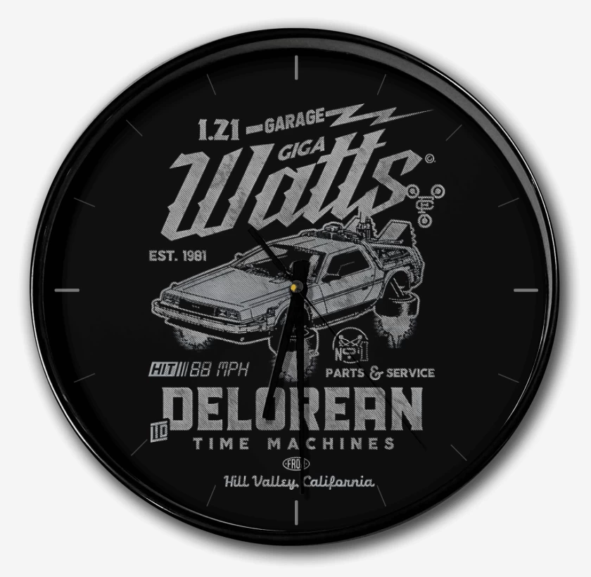 Reloj Delorean Garaje