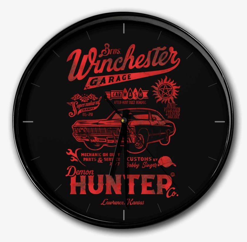 Reloj Negro de Demon Hunter Garage