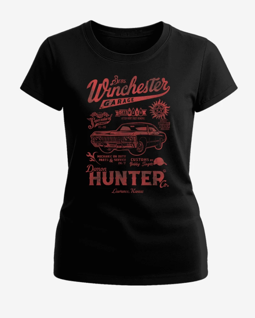 Polera de Mujer Negro de Demon Hunter Garage