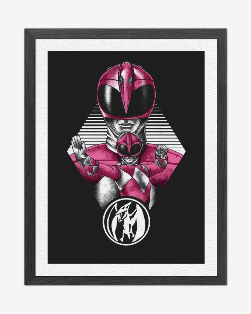 Cuadro decorativo Negro de Pink Ranger