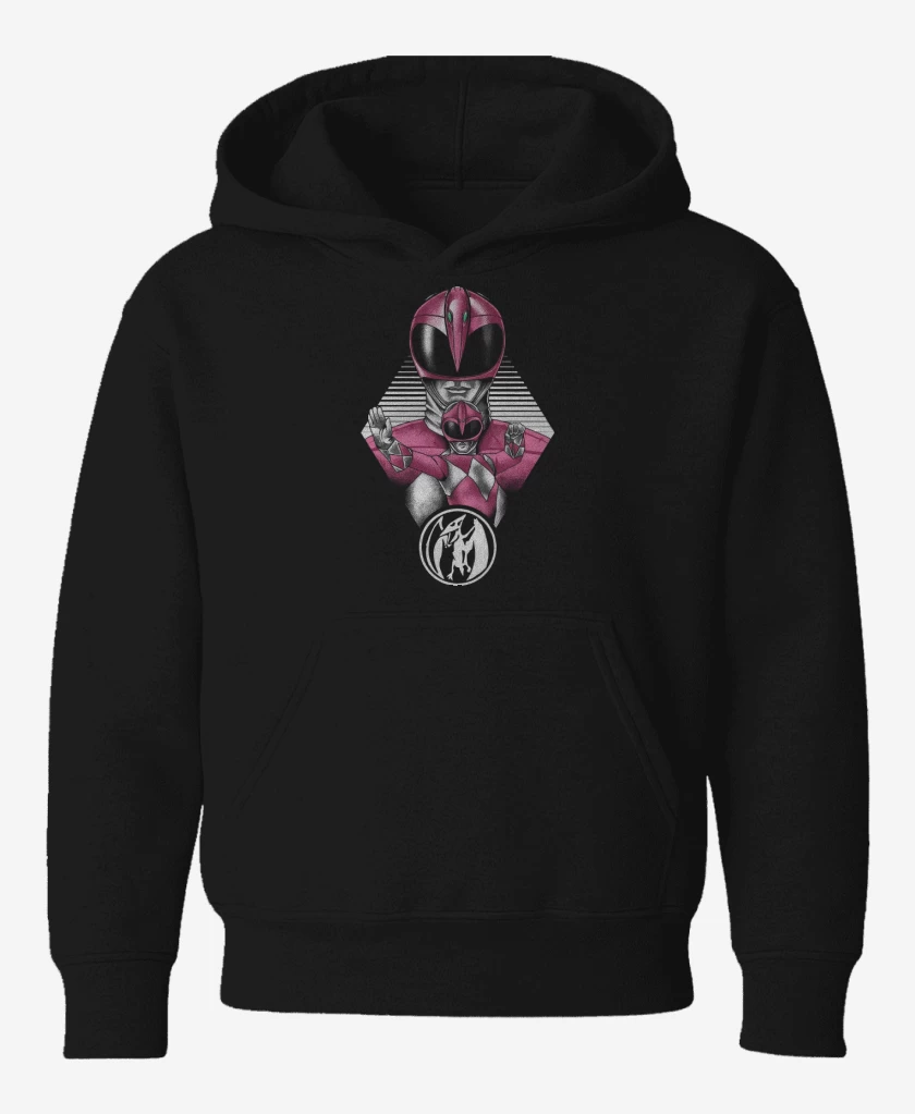 Poleron de niño Negro de Pink Ranger
