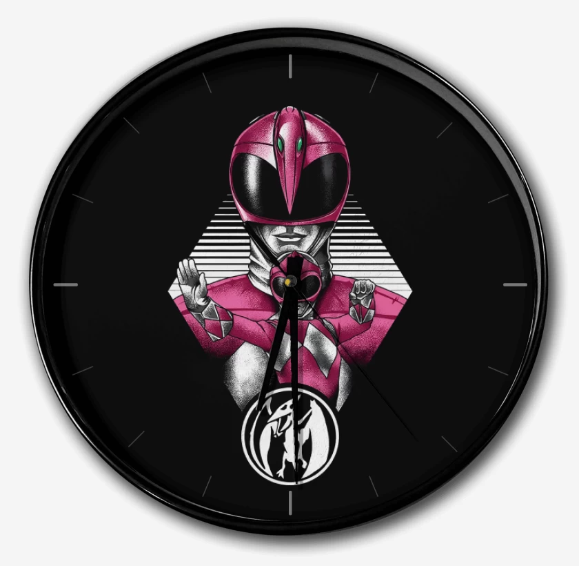 Reloj Negro de Pink Ranger