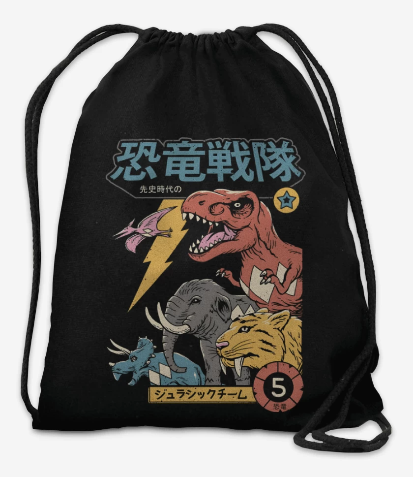 Mochila Negro de Mighty Morphin