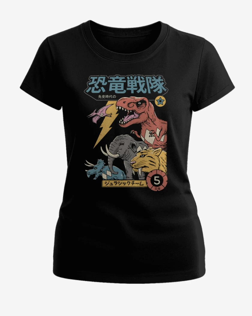 Polera de Mujer Negro de Mighty Morphin