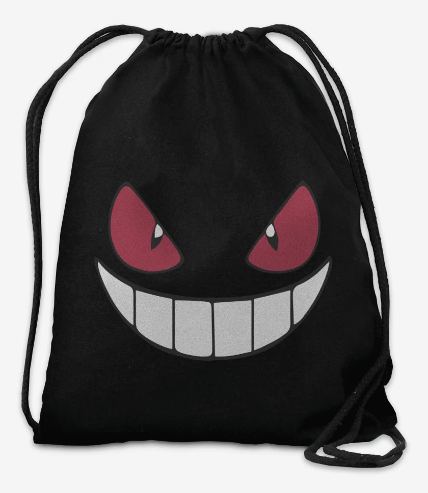 Mochila Negro de Gengar Face
