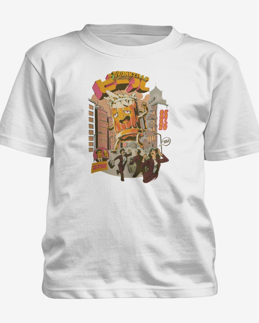 Polera de niño Blanco de PilsenZilla
