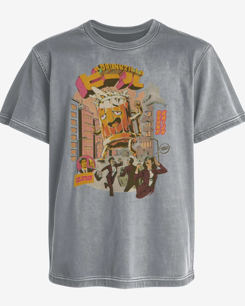 Polera desgastada PilsenZilla