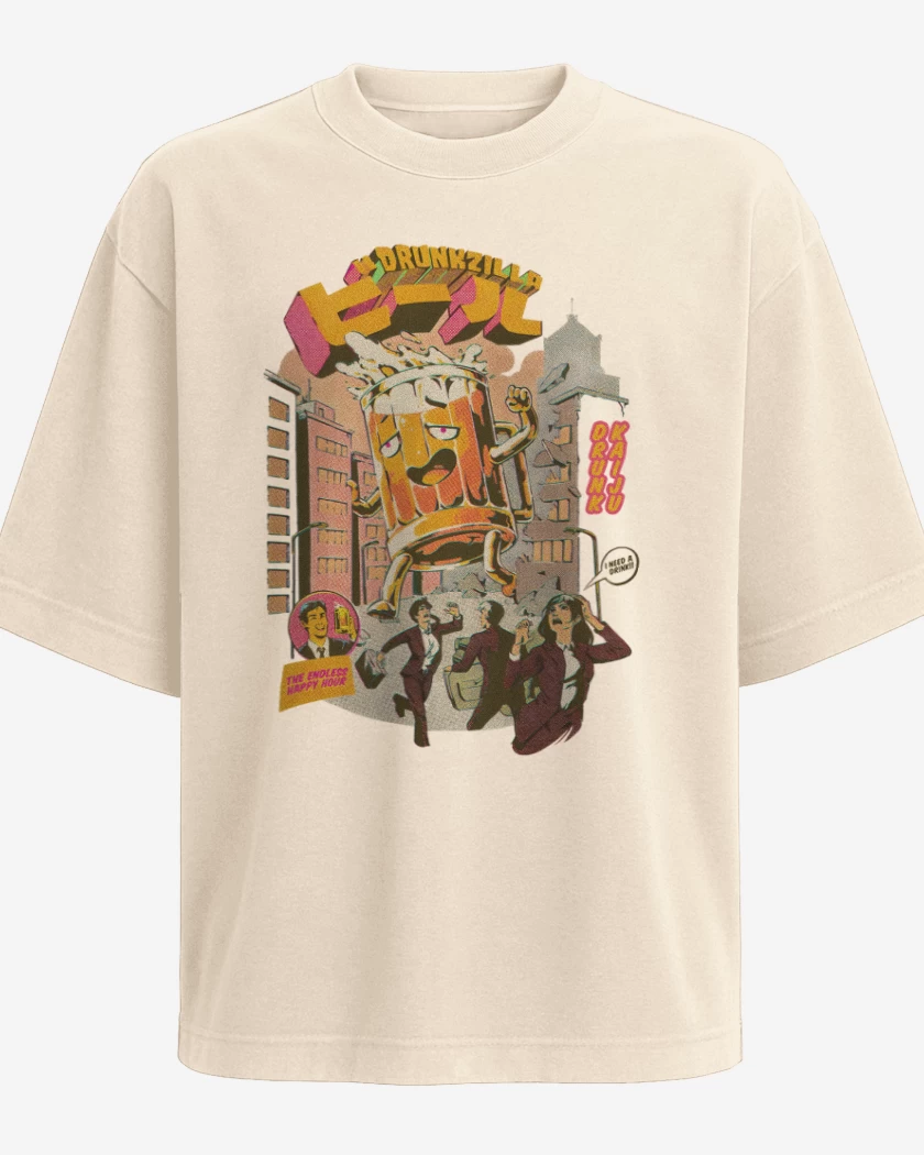 Polera Oversize Beige de PilsenZilla