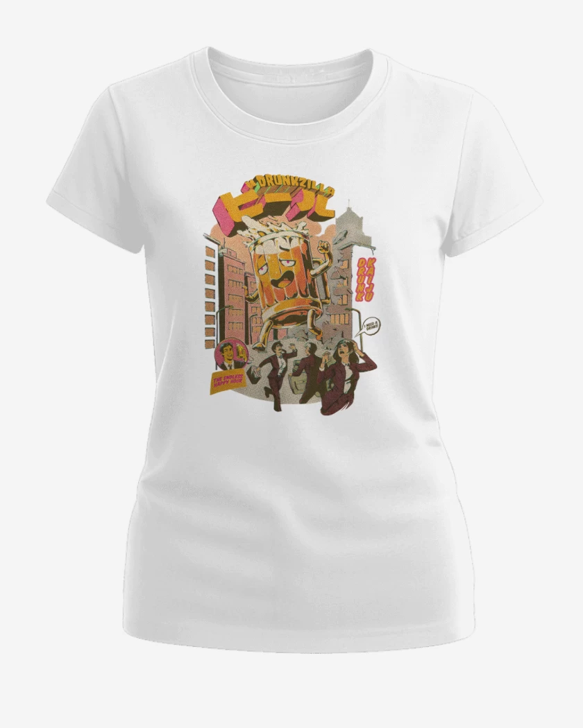 Polera de Mujer Blanco de PilsenZilla