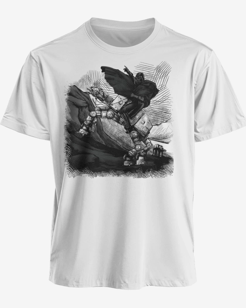 Polera premium Blanco de Darthpoleon