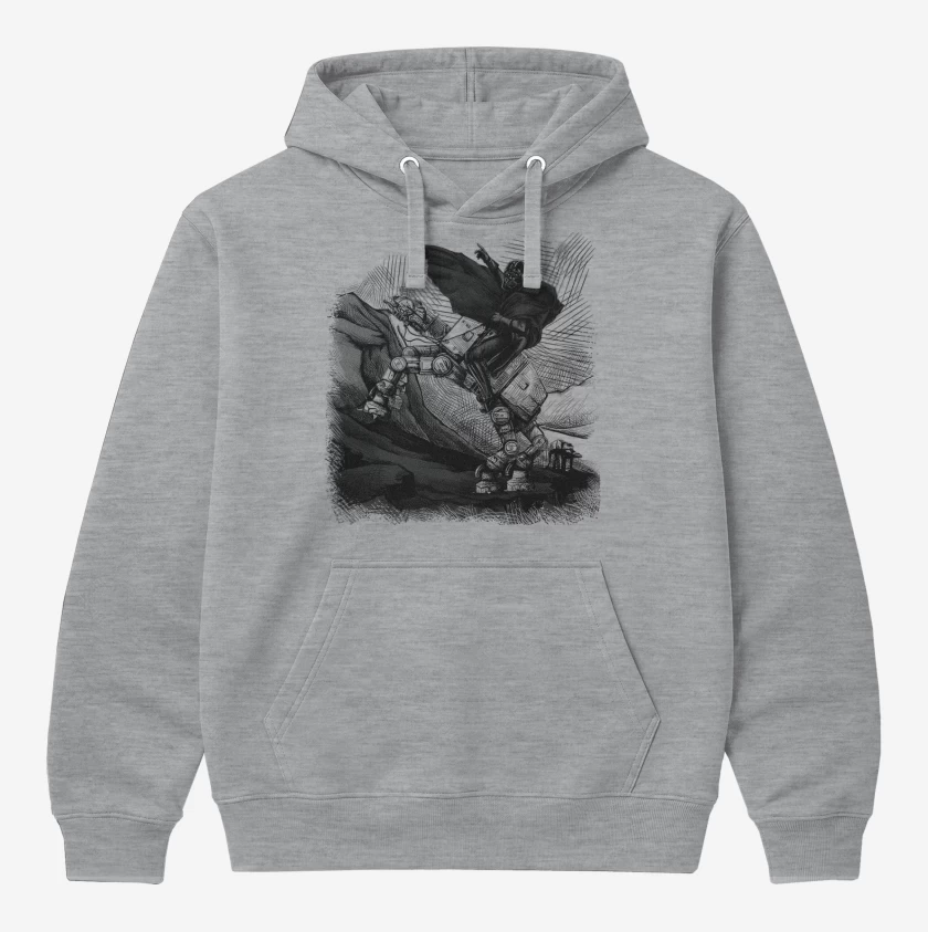Polerón Canguro Gris Melange de Darthpoleon