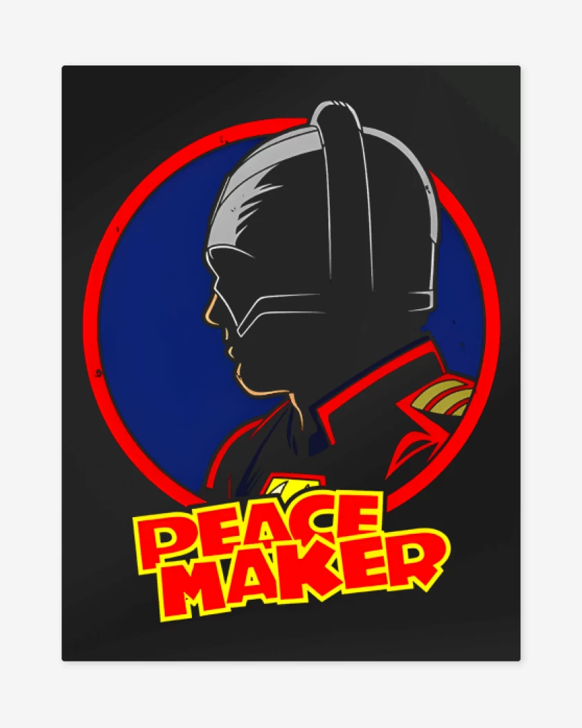 Print metalico Negro de Peace Maker