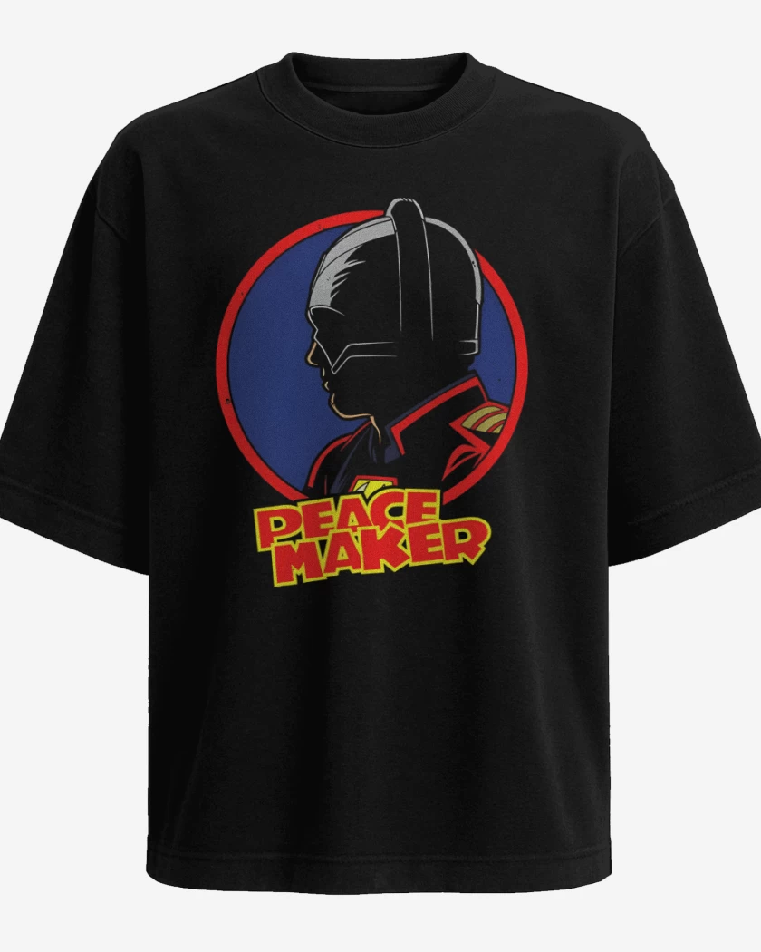 Polera Oversize Negro de Peace Maker