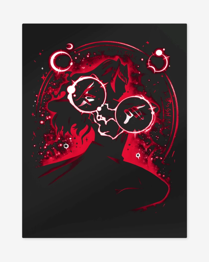 Print metalico Negro de Scarlet Chaos