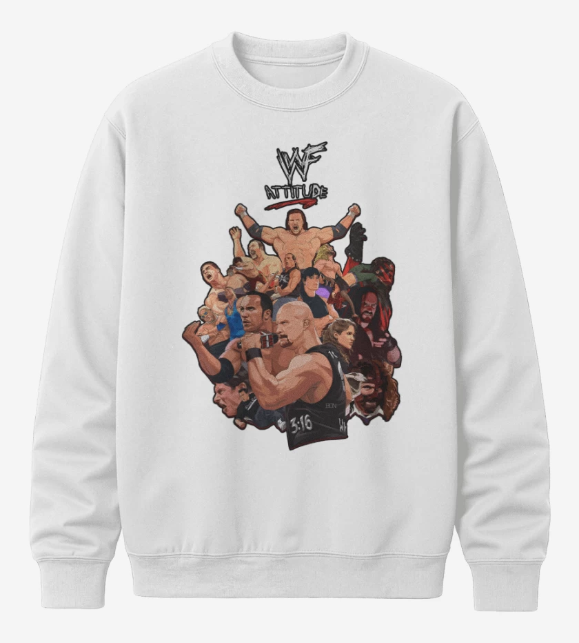 Poleron polo Blanco de WWF attitude
