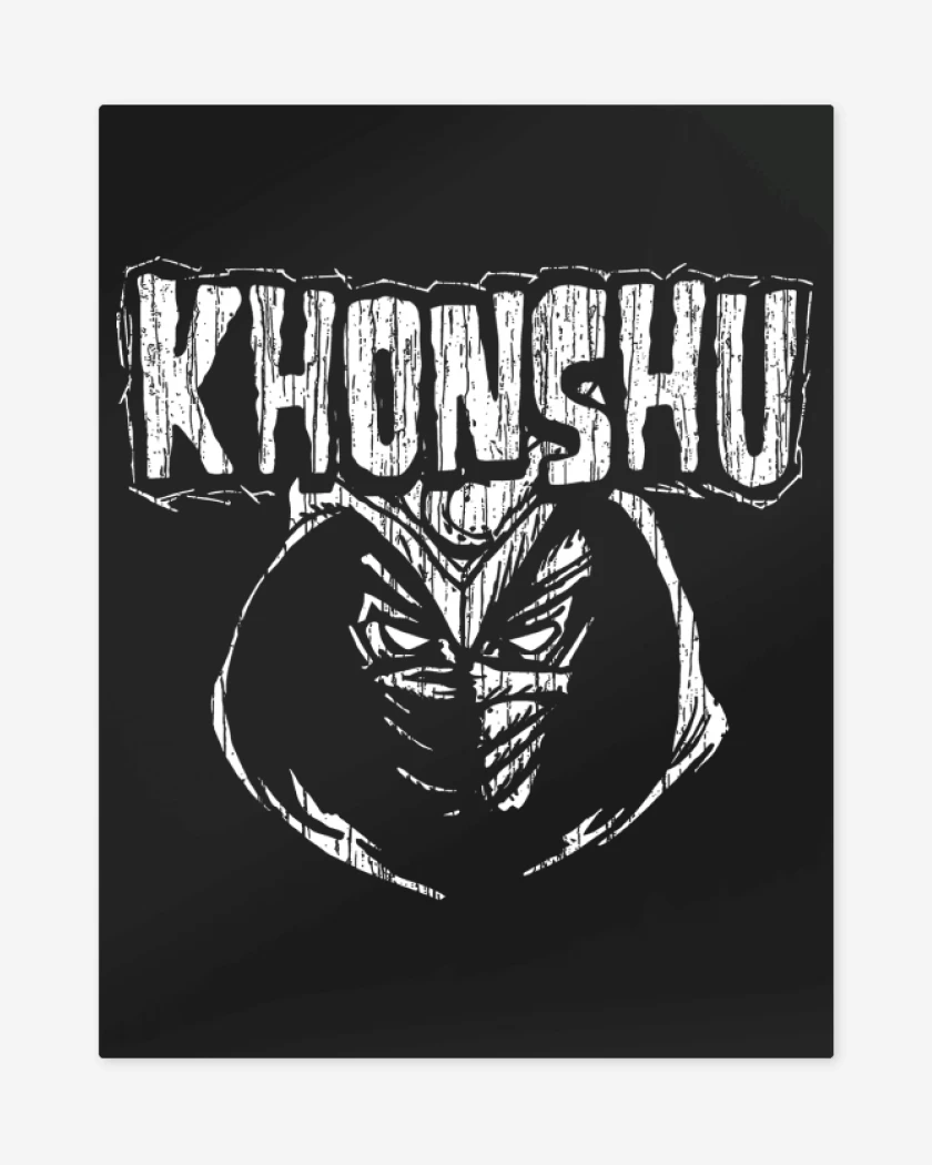 Print metalico Negro de Khonshu 