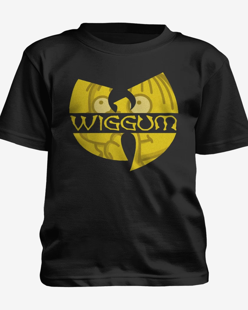 Polera de niño Negro de Wiggum